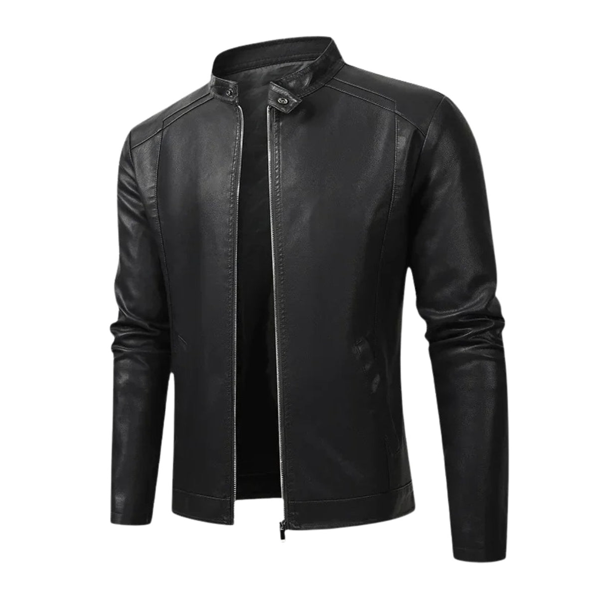 Scicli Leather Biker Jacket - photo 1