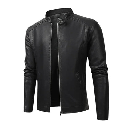 Scicli Leather Biker Jacket - photo 1