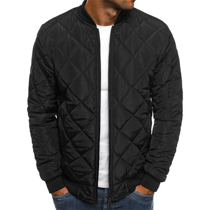 Senigallia Quilted Bomber Jacket - Black