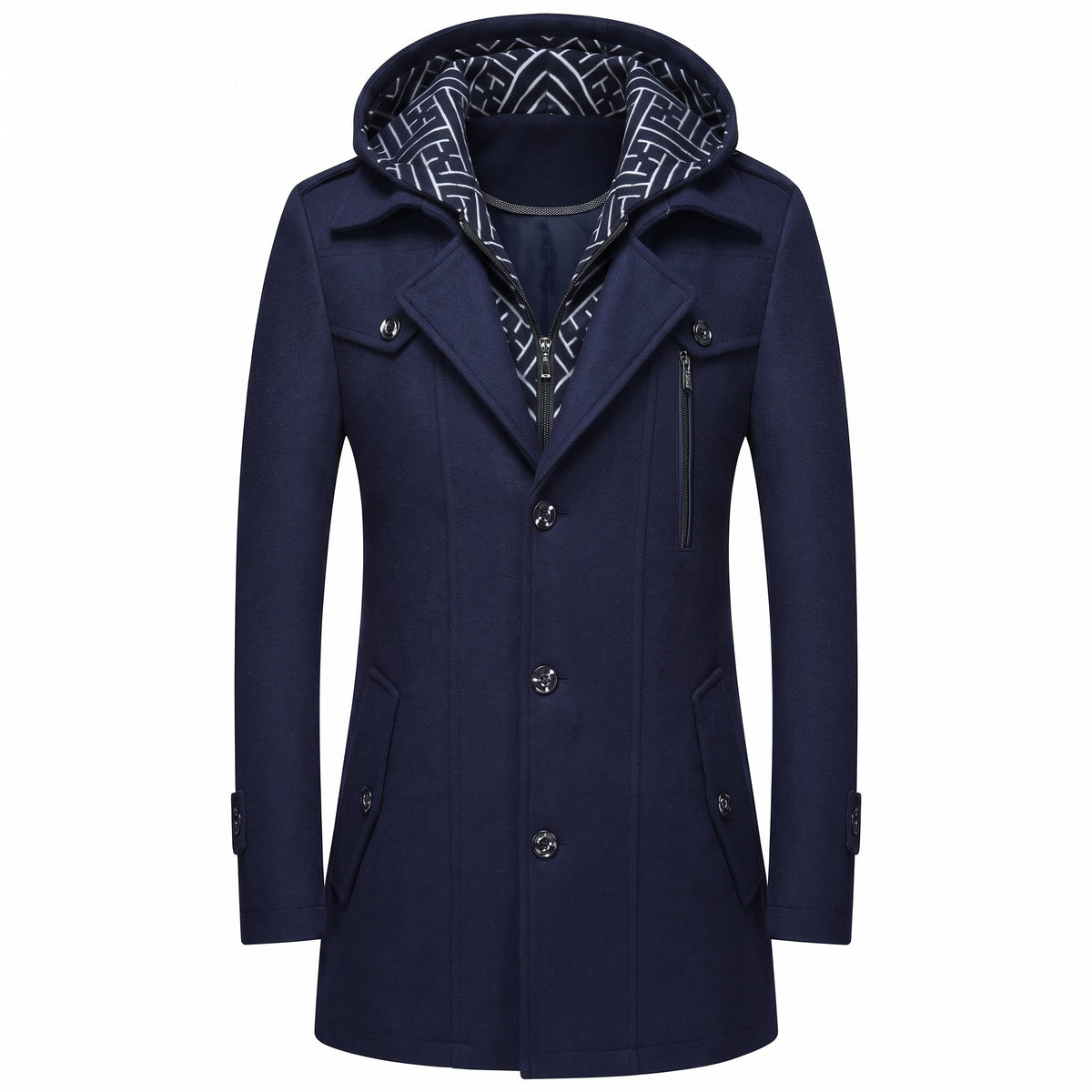 Seravezza Single-Breasted Overcoat - cover
