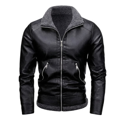 Sestri Fleece-Lined Leather Jacket - cover