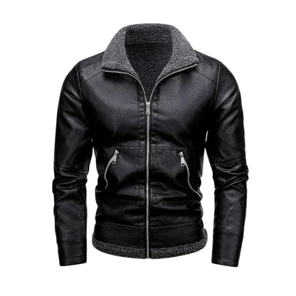 Sestri Fleece-Lined Leather Jacket - photo 1