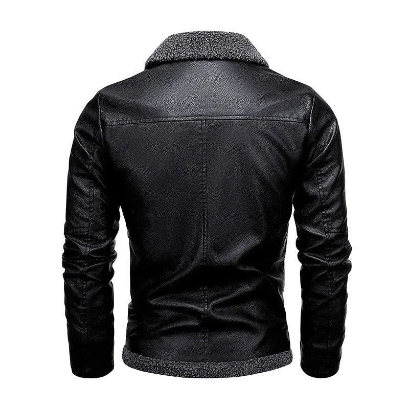 Sestri Fleece-Lined Leather Jacket - photo 4
