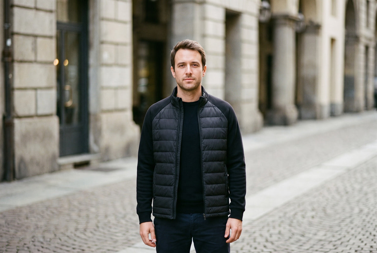 Settala Knit-Sleeve Quilted Jacket
