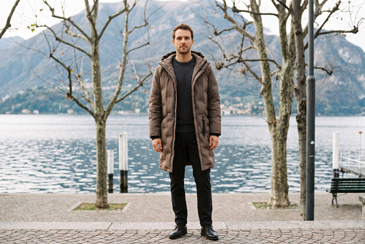 Siderno Long Hooded Padded Coat
