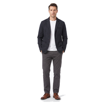 Sirmione Cotton Blazer - onmodel