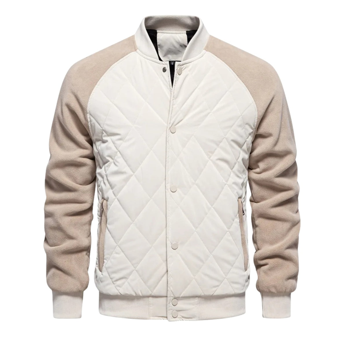 Soave Contrast-Sleeve Quilted Bomber Jacket - photo 1