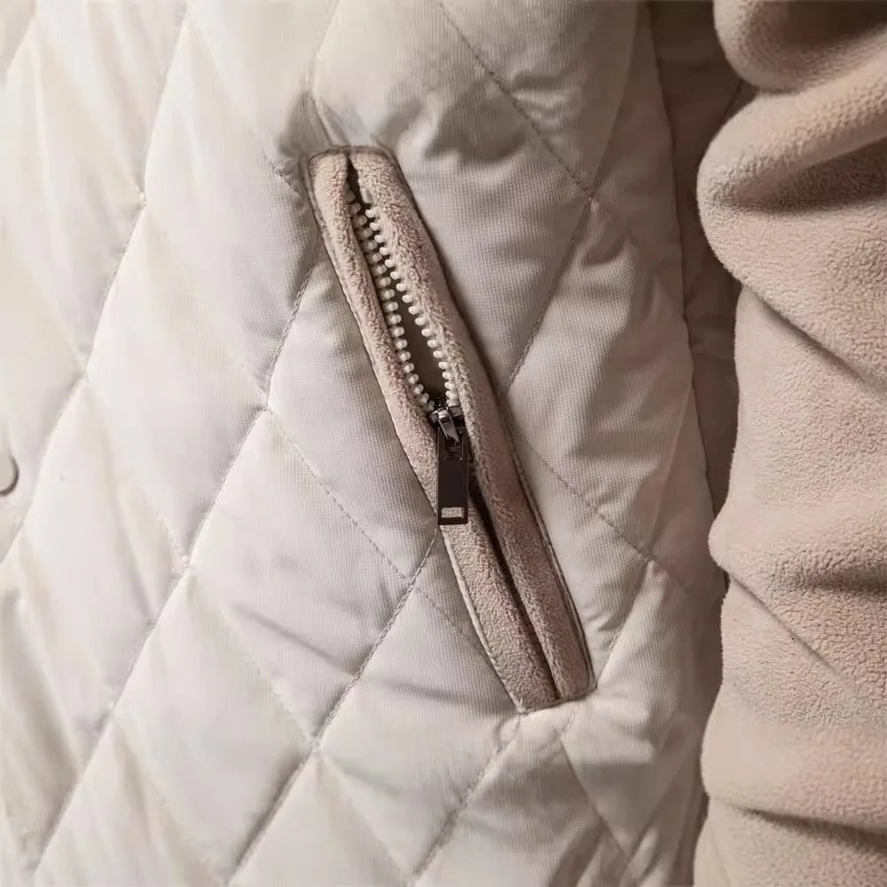 Soave Contrast-Sleeve Quilted Bomber Jacket - photo 3