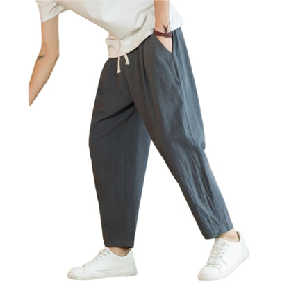Sperlonga Cotton Trousers - Dark Gray