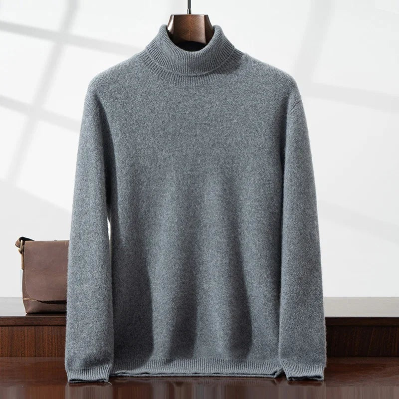 Spoleto Cashmere Turtleneck - Grey