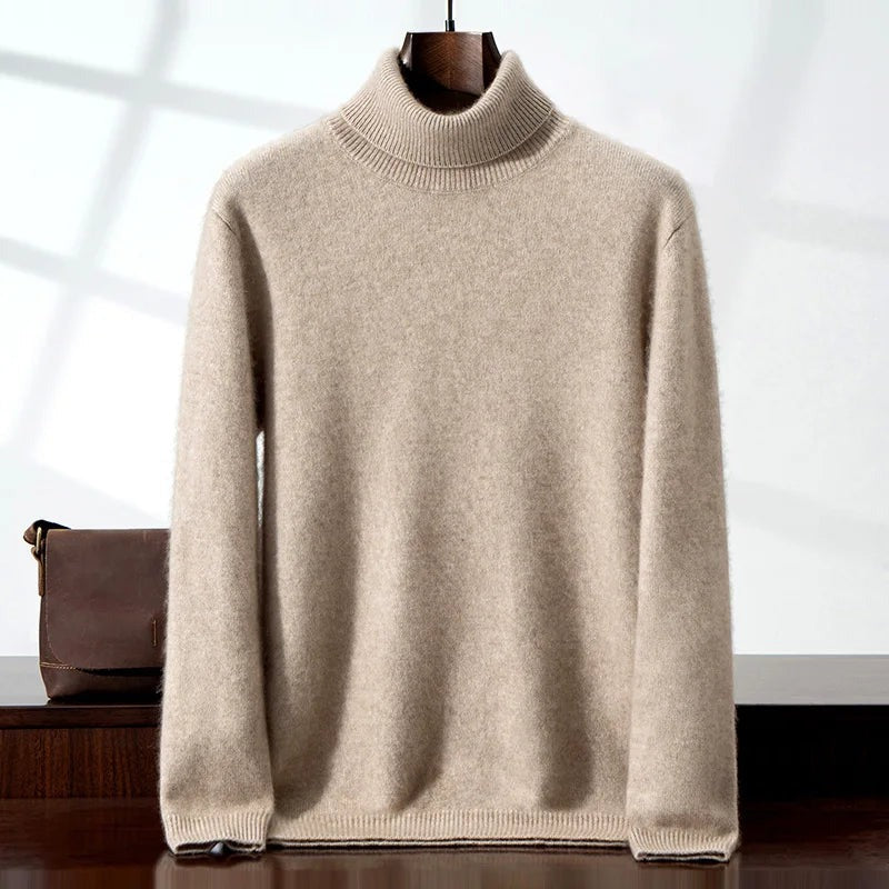 Spoleto Cashmere Turtleneck - Khaki