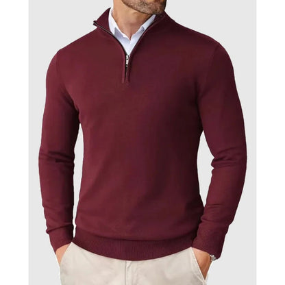 Stintino Zip Sweater - Red
