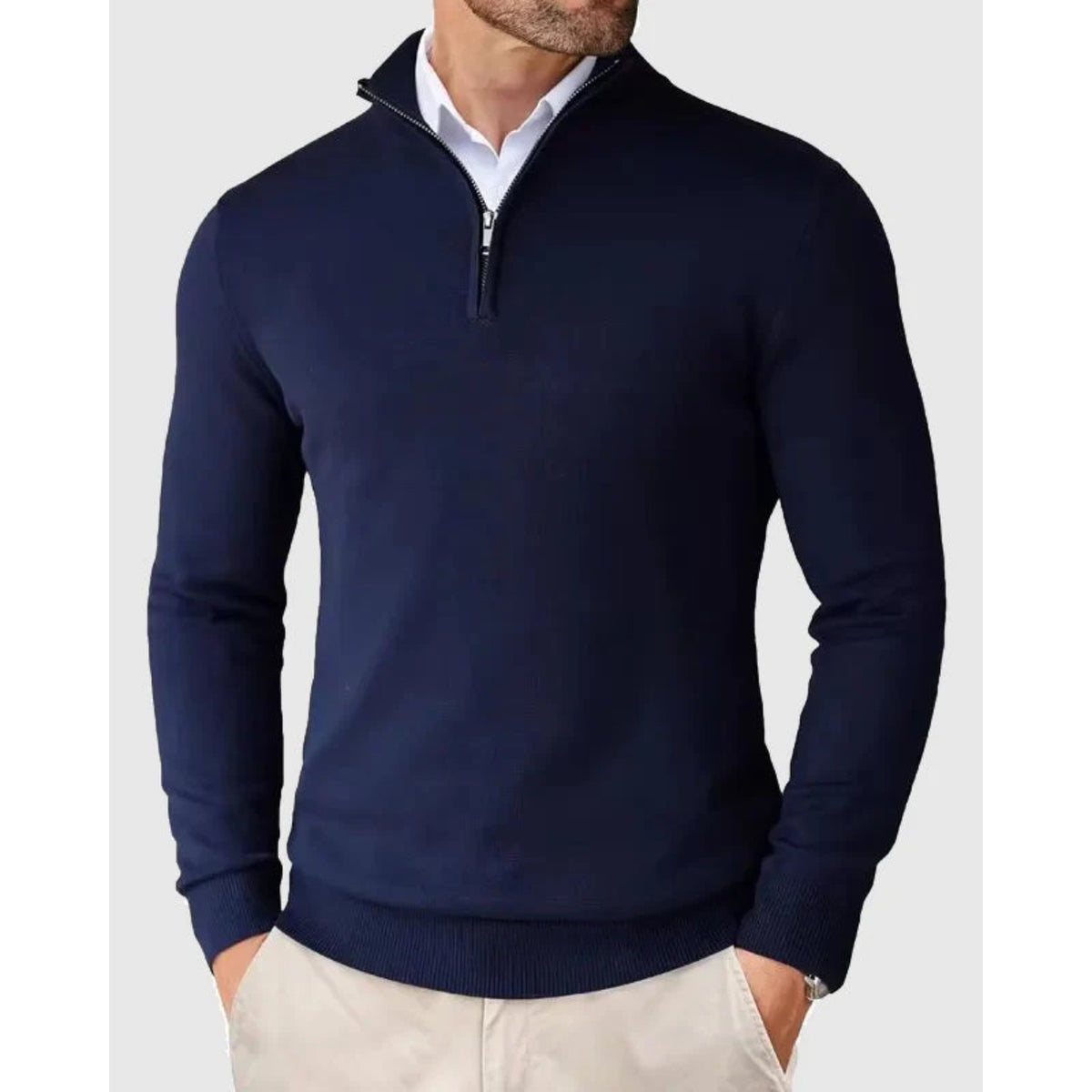 Stintino Zip Sweater - Blue