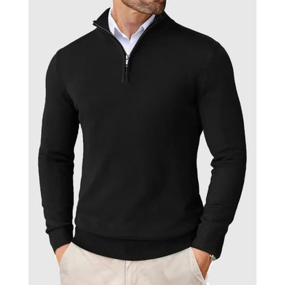 Stintino Zip Sweater - Black