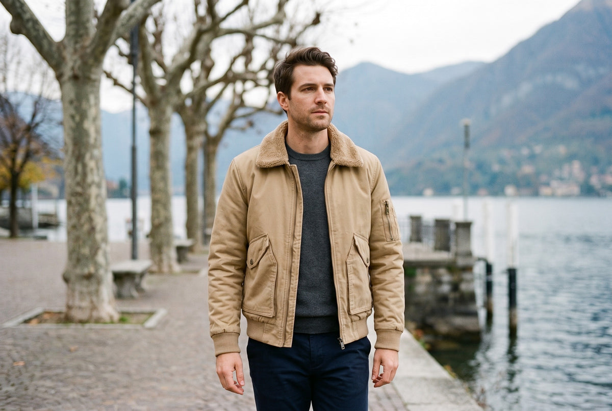 Subiaco Fleece-Lined Bomber Jacket