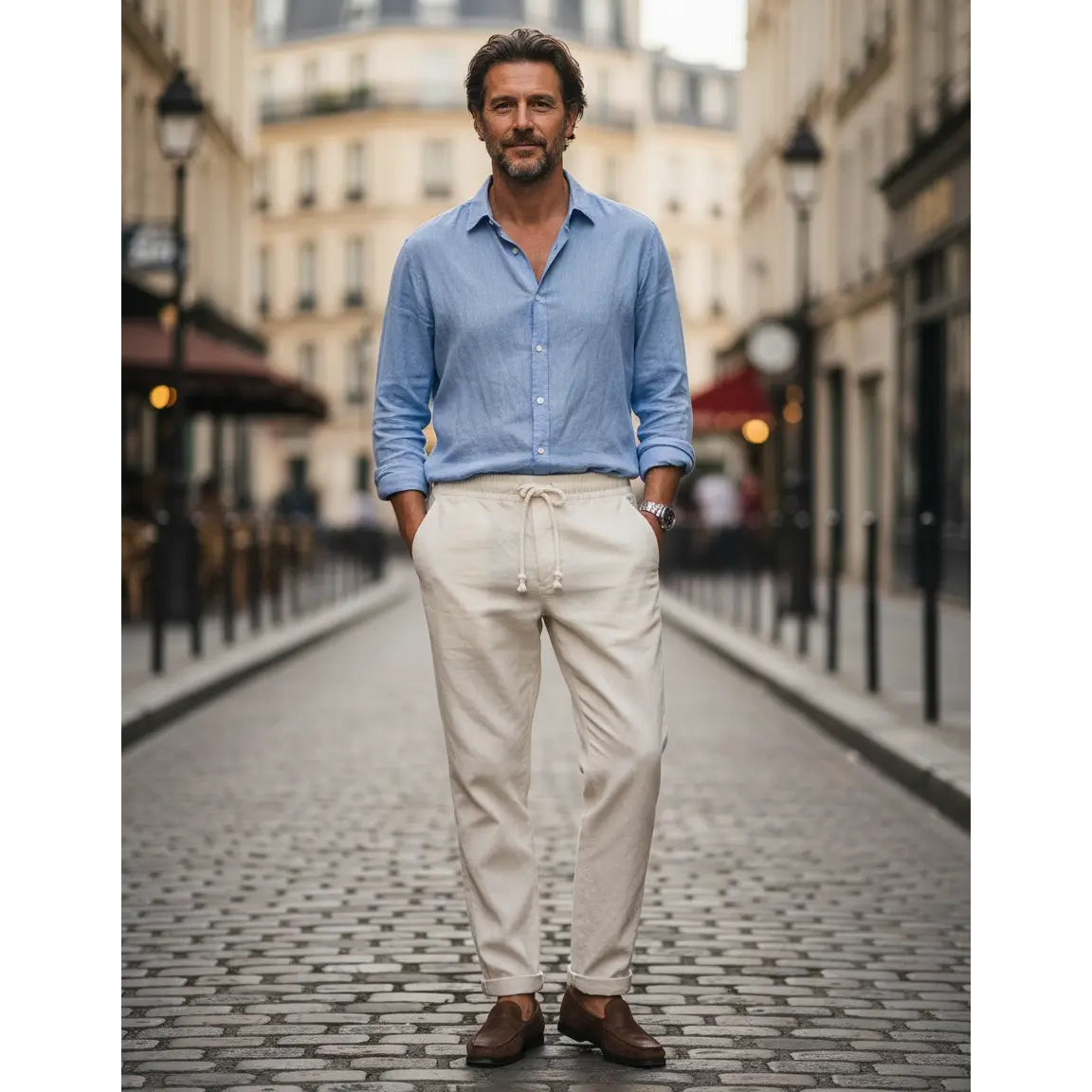 Tellaro Linen Pants - lifestyle 1