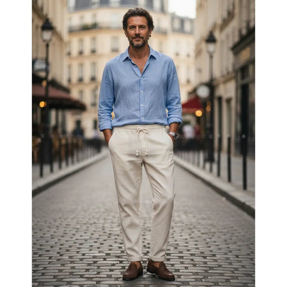 Tellaro Linen Pants - lifestyle 1