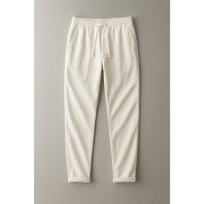 Tellaro Linen Pants - White