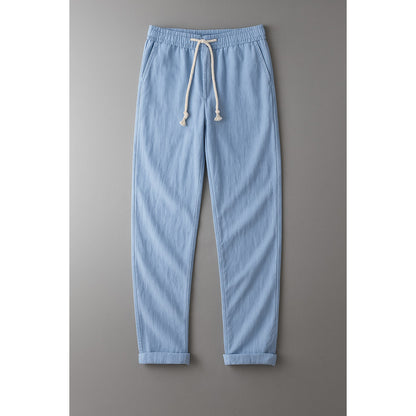 Tellaro Linen Pants - Blue