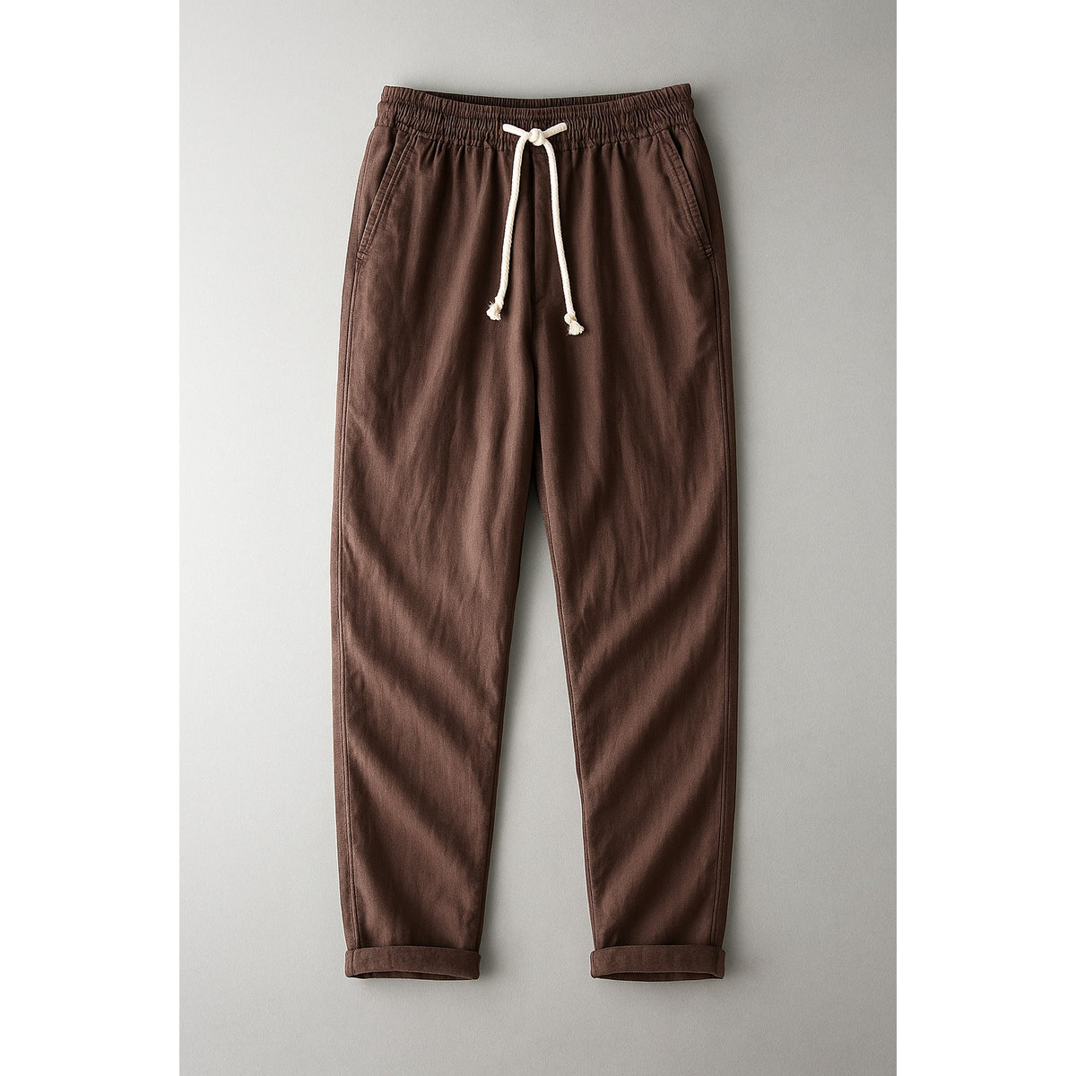 Tellaro Linen Pants - Brown