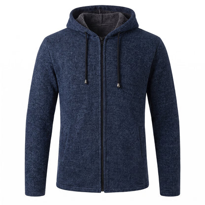 Tirano Fleece-Lined Hooded Knit Jacket - cover