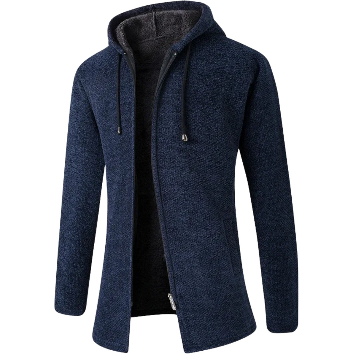 Tirano Fleece-Lined Hooded Knit Jacket - photo 1