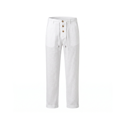 Tivoli Linen Pants - White