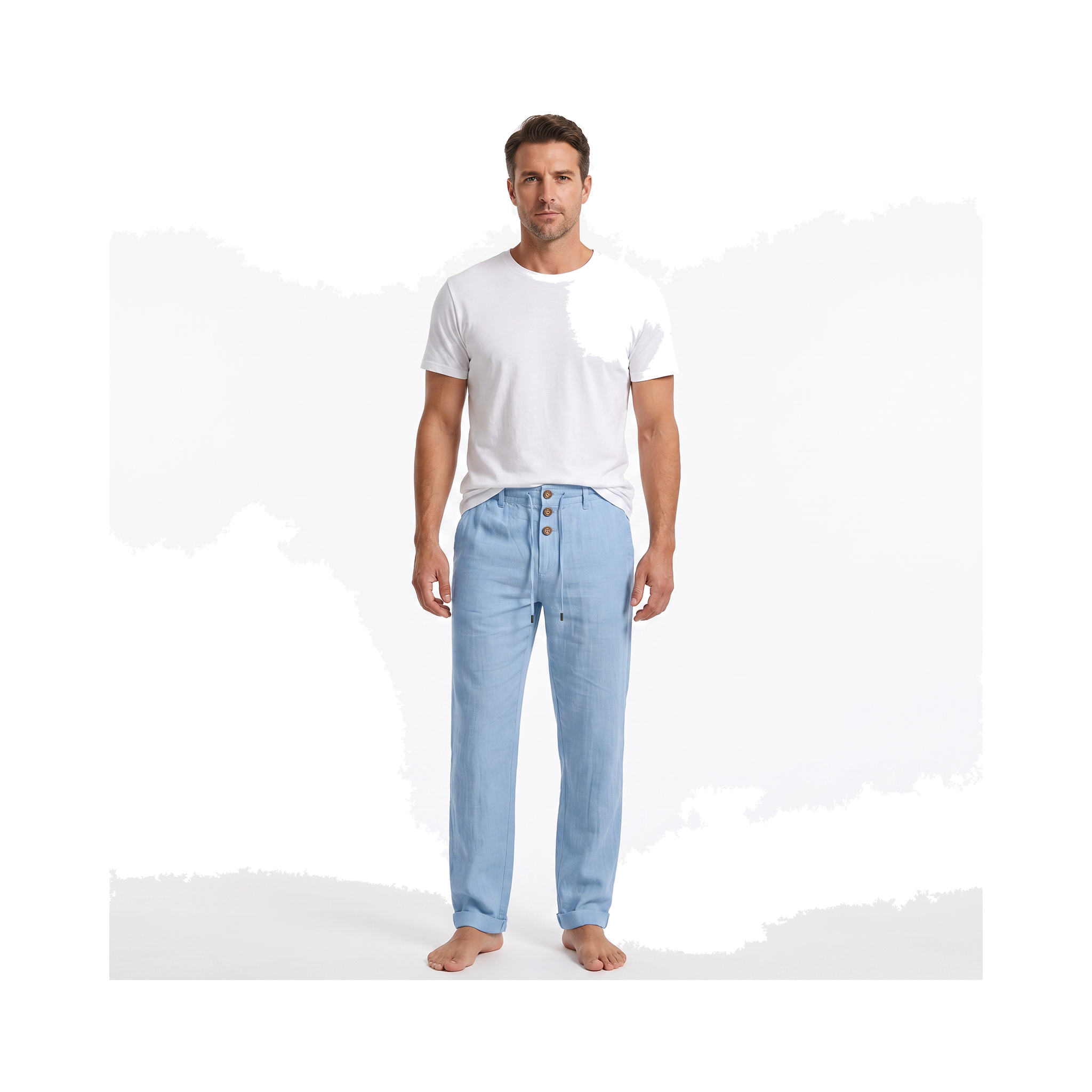 Tivoli Linen Pants - onmodel