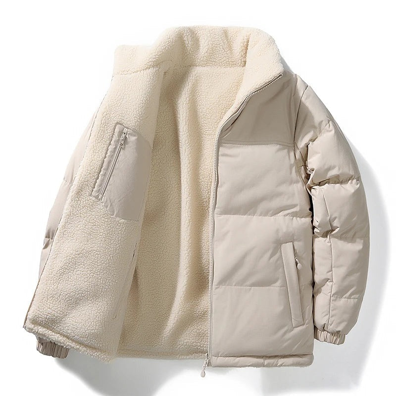 Torrile Reversible Fleece Puffer Jacket - White