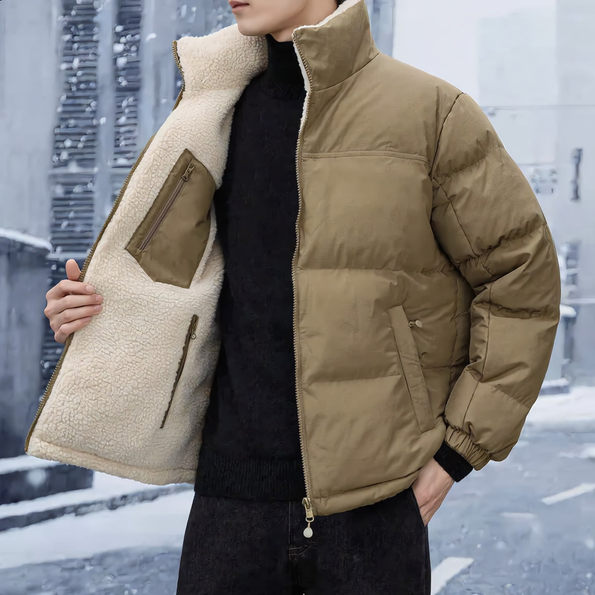 Torrile Reversible Fleece Puffer Jacket - photo 2
