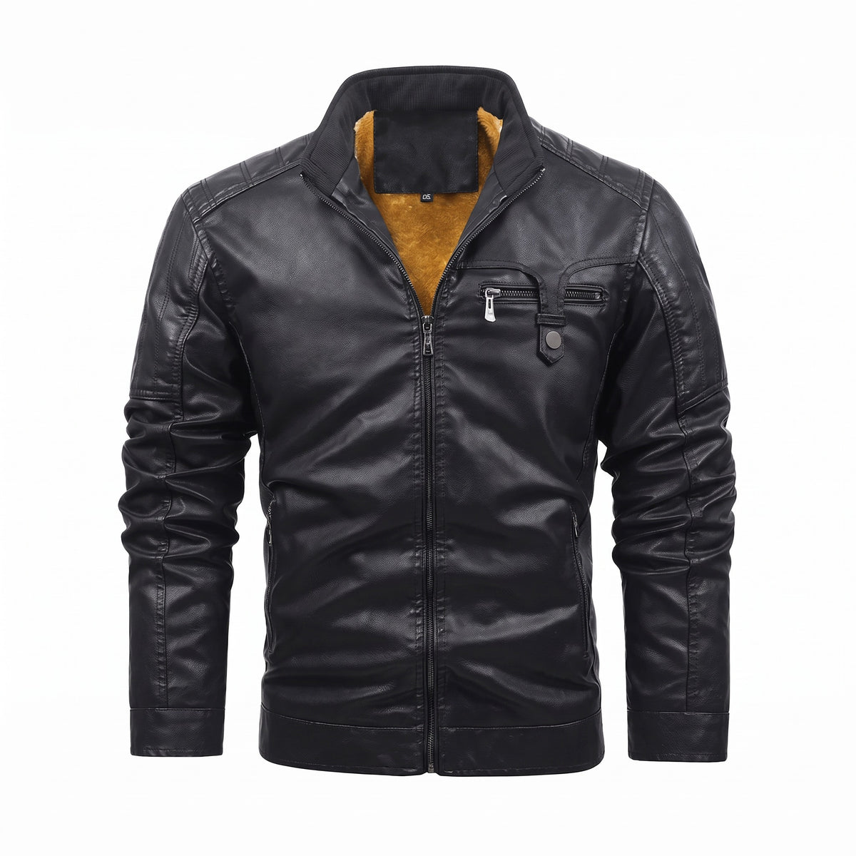 Trapani Fleece-Lined Leather Jacket - cover