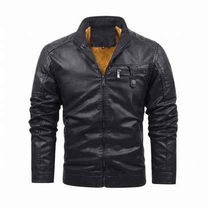 Trapani Fleece-Lined Leather Jacket - cover