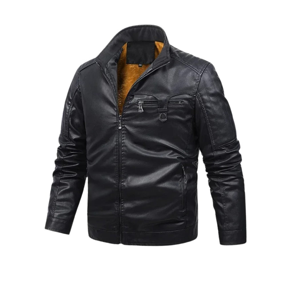 Trapani Fleece-Lined Leather Jacket - photo 1