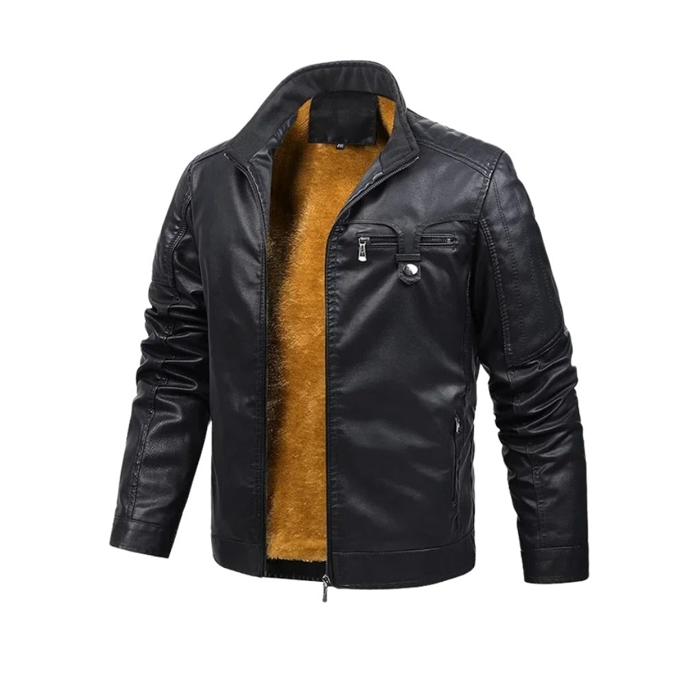 Trapani Fleece-Lined Leather Jacket - photo 2