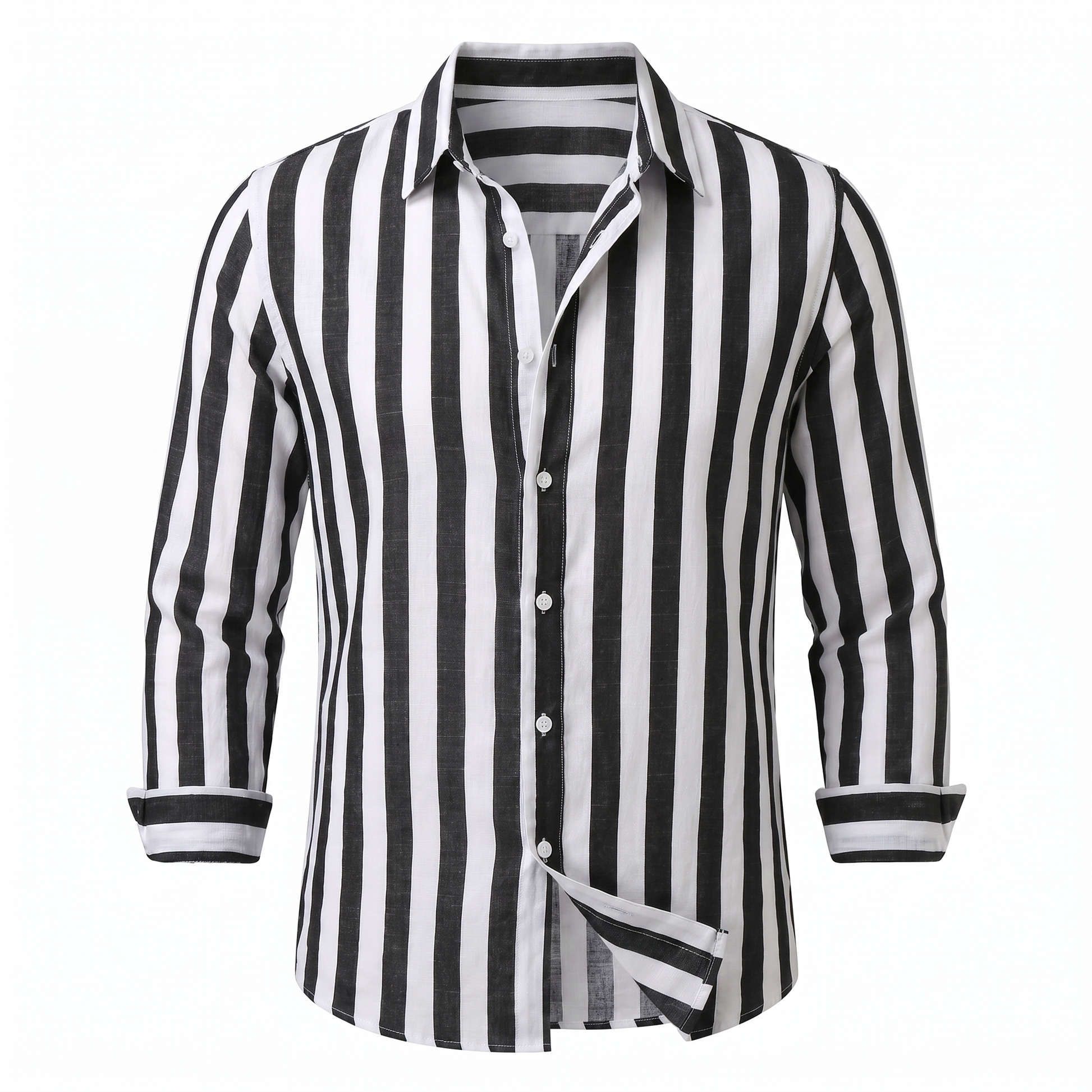 Trieste Striped Shirt - Black