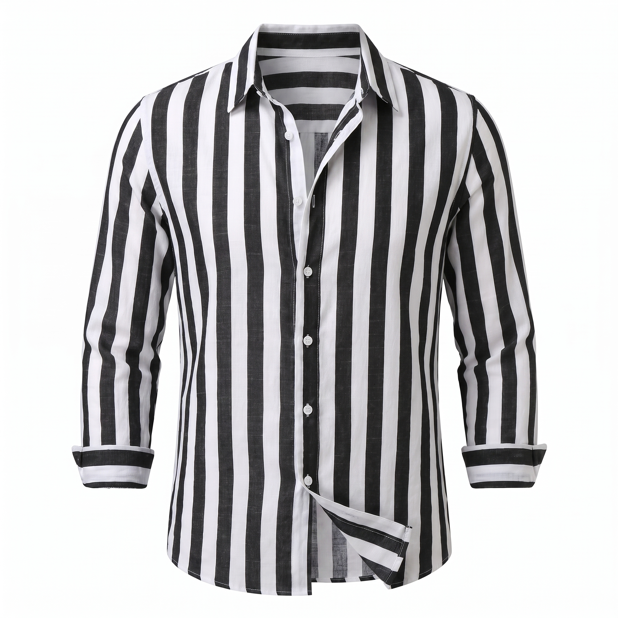 Trieste Striped Shirt - Black