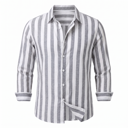 Trieste Striped Shirt - Grey