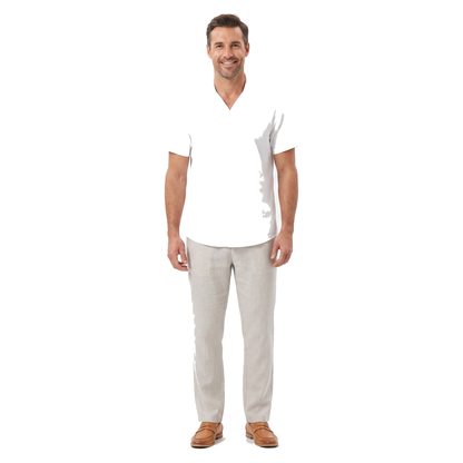 Tropea Linen Shirt - onmodel