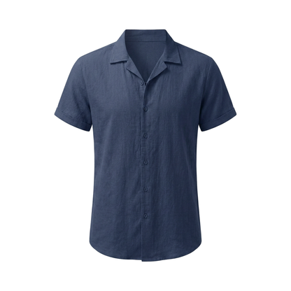 Tropea Linen Shirt - Navy