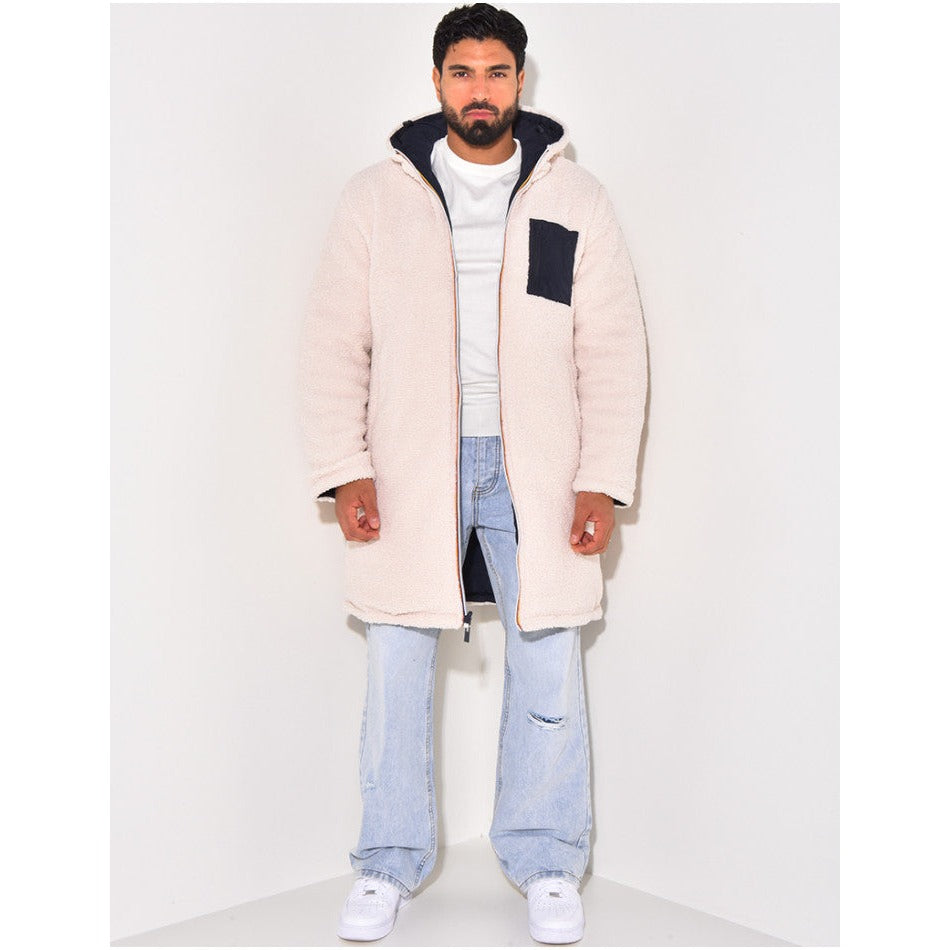 Tuscania Long Hooded Parka - Beige