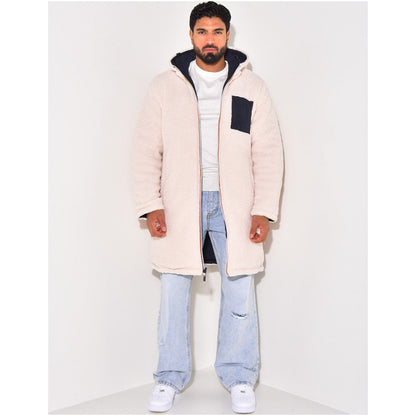 Tuscania Long Hooded Parka - Beige