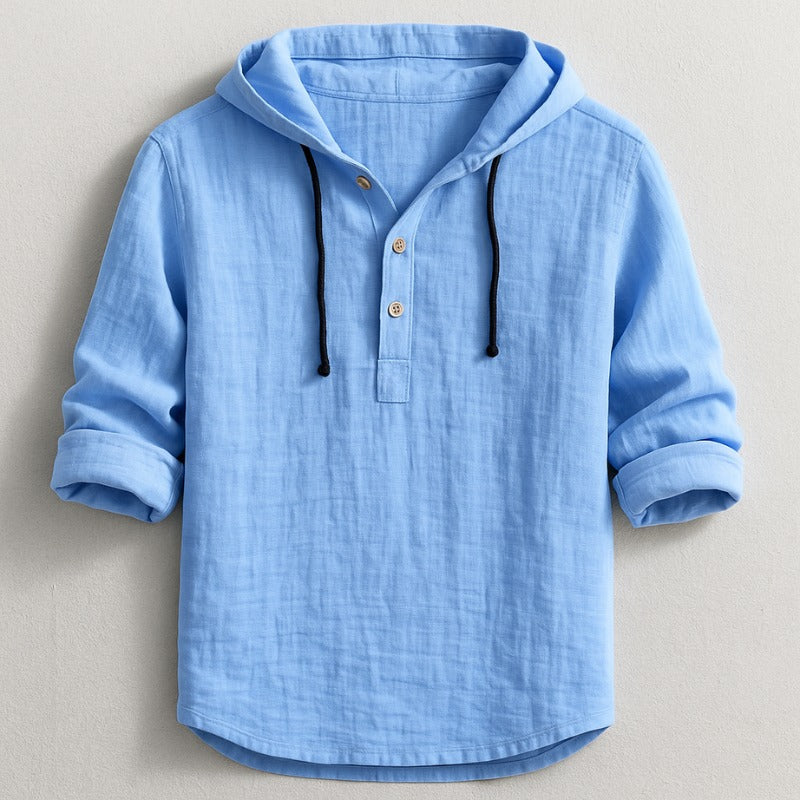 Udine Hooded Knit - Blue