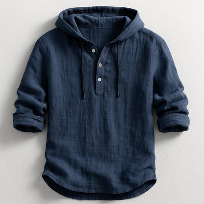 Udine Hooded Knit - Navy Blue