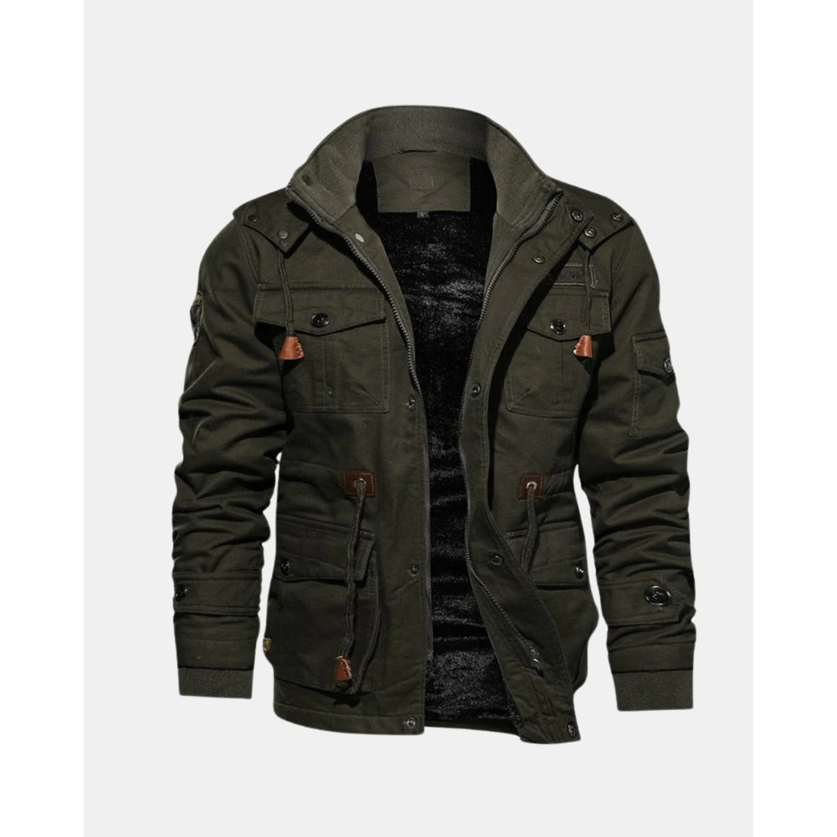Umbertide Fleece-Lined Field Jacket - Green