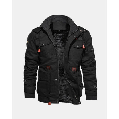 Umbertide Fleece-Lined Field Jacket - Black