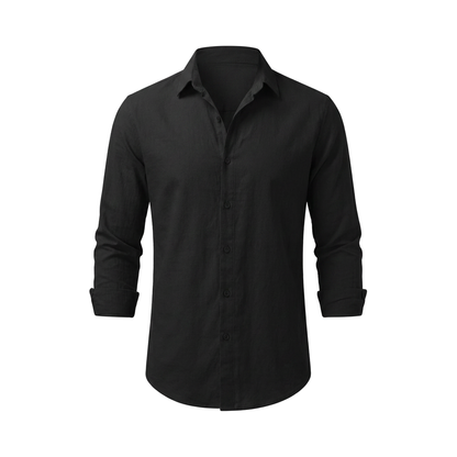 Urbino Cotton Shirt - Black