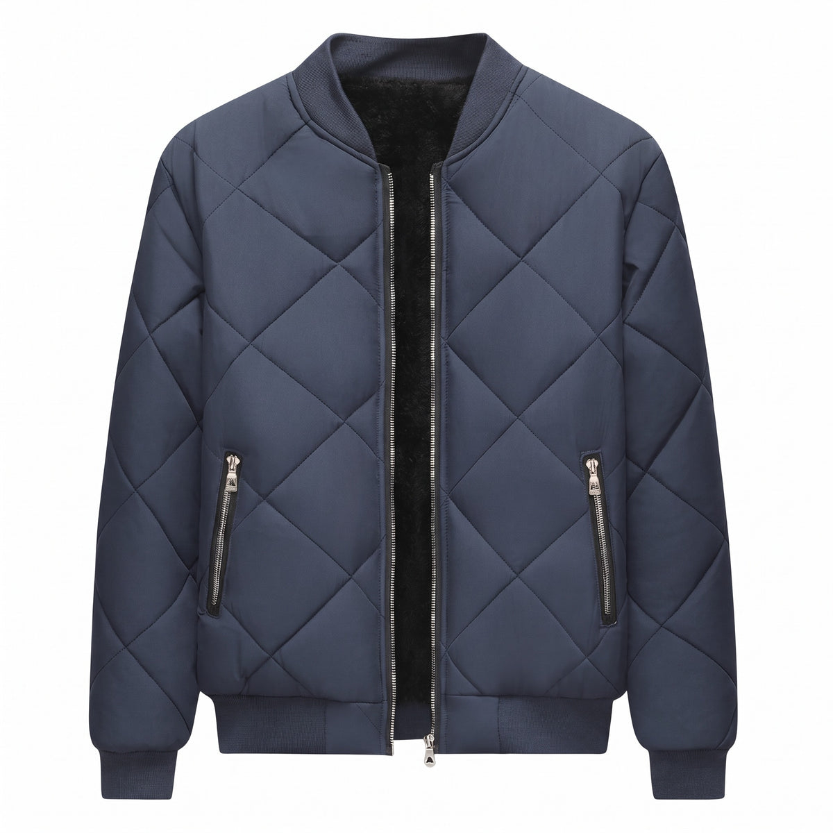 Valdagno Quilted Fleece-Lined Bomber Jacket - cover