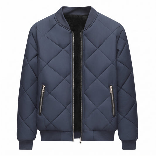 Valdagno Quilted Fleece-Lined Bomber Jacket - cover