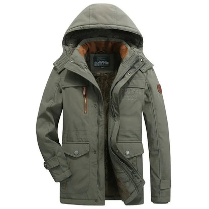 Valmadrera Hooded Padded Winter Jacket - Green