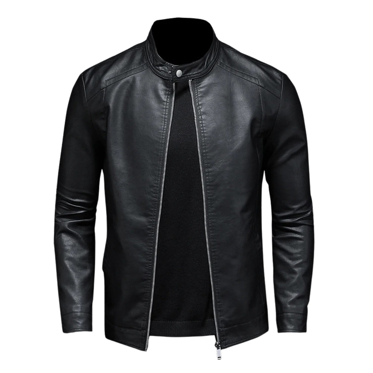 Varenna Leather Jacket - Black